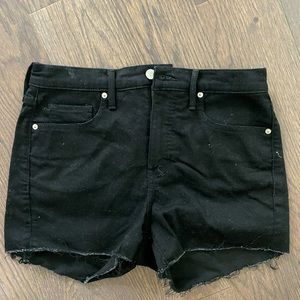 Black high waist Denim shorts